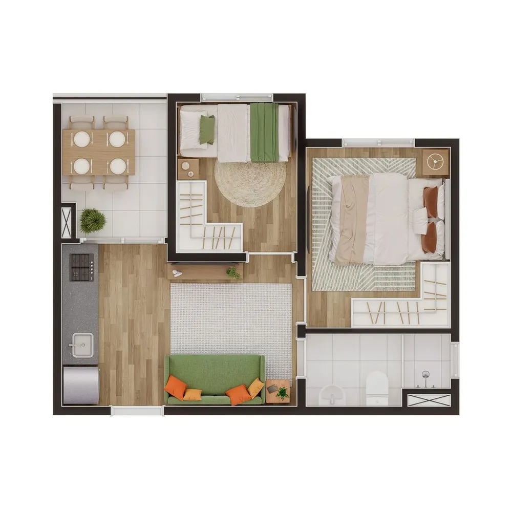 Apartamento, 2 quartos, 37 m² - Foto 10