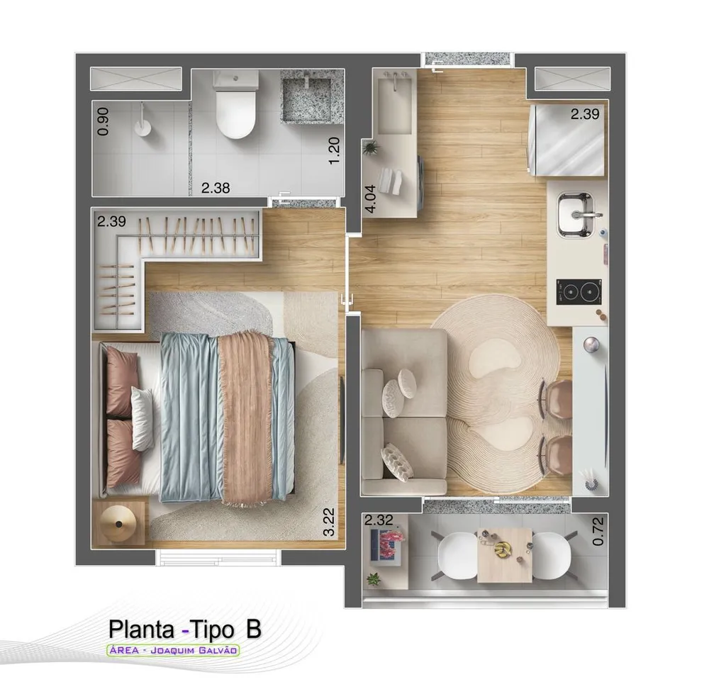 Apartamento, 2 quartos, 64 m² - Foto 7
