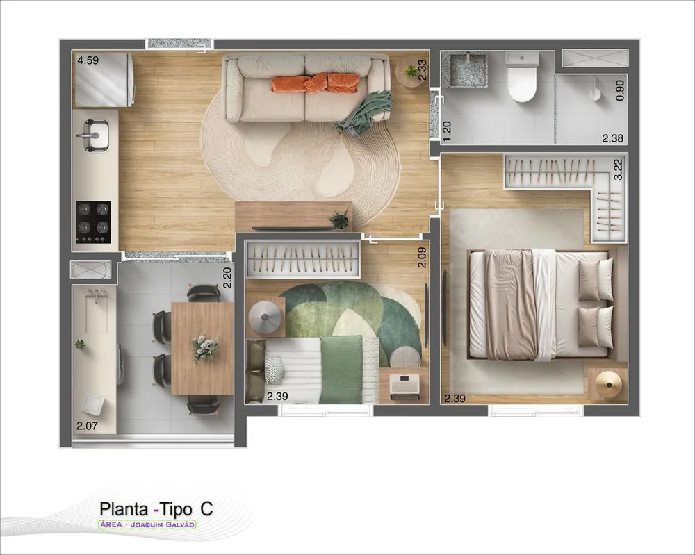 Apartamento, 2 quartos, 64 m² - Foto 5