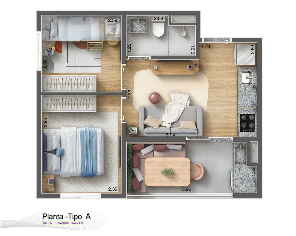 Apartamento, 2 quartos, 64 m² - Foto 9