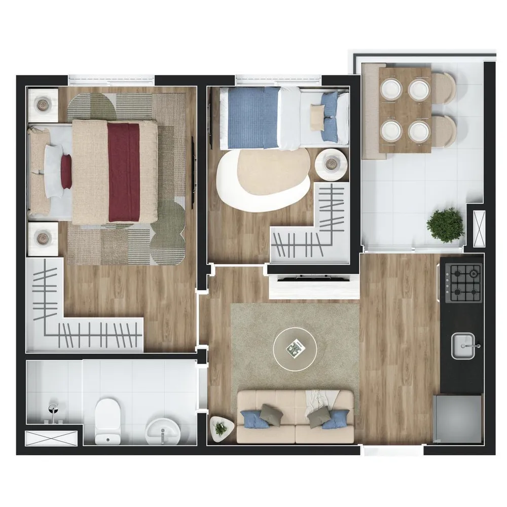 Apartamento, 2 quartos, 34 m² - Foto 10