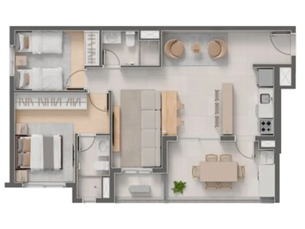 Apartamento, 3 quartos, 74 m² - Foto 12