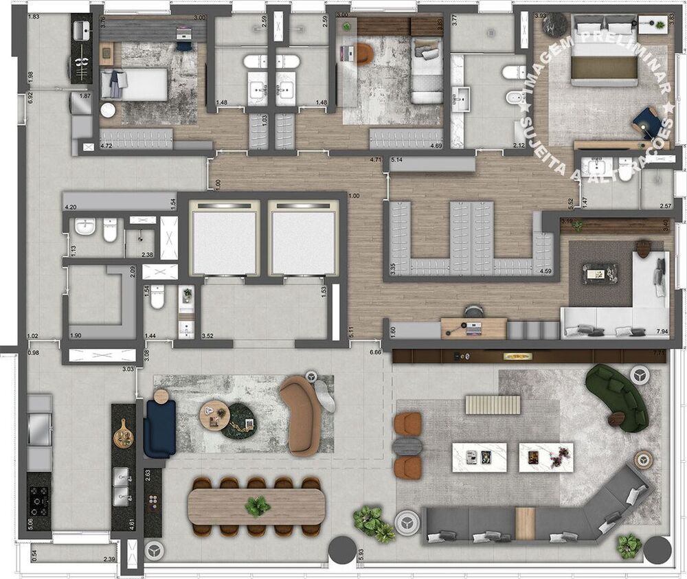 Apartamento, 4 quartos, 298 m² - Foto 14