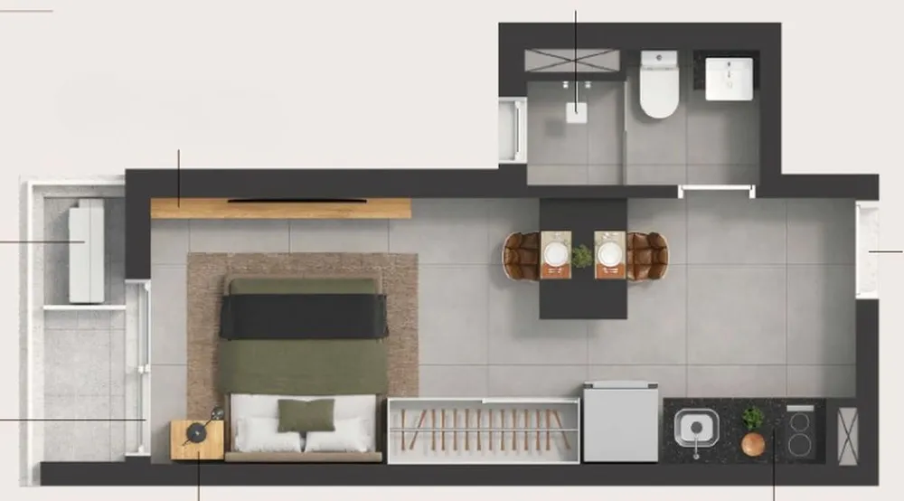 Apartamento, 1 quarto, 39 m² - Foto 10
