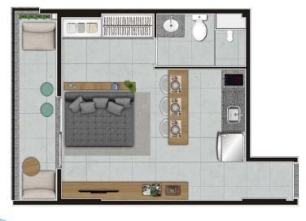 Apartamento à venda com 2 quartos, 55m² - Foto 5