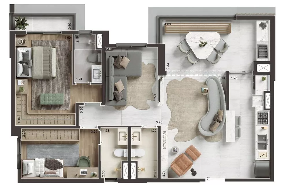 Apartamento, 3 quartos, 86 m² - Foto 8