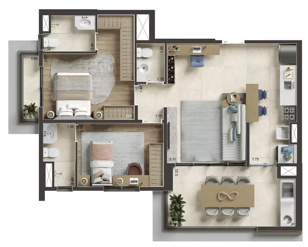 Apartamento, 3 quartos, 86 m² - Foto 4