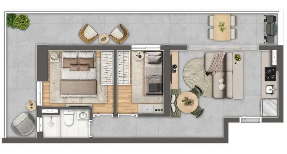 Apartamento, 2 quartos, 45 m² - Foto 8