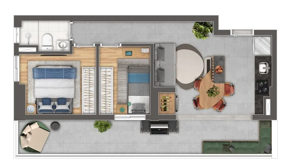 Apartamento, 2 quartos, 45 m² - Foto 12