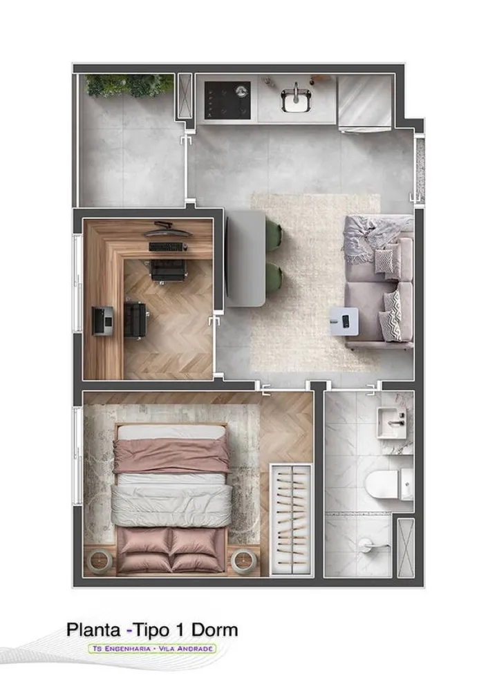 Kitnet-Studio, 16 m² - Foto 5