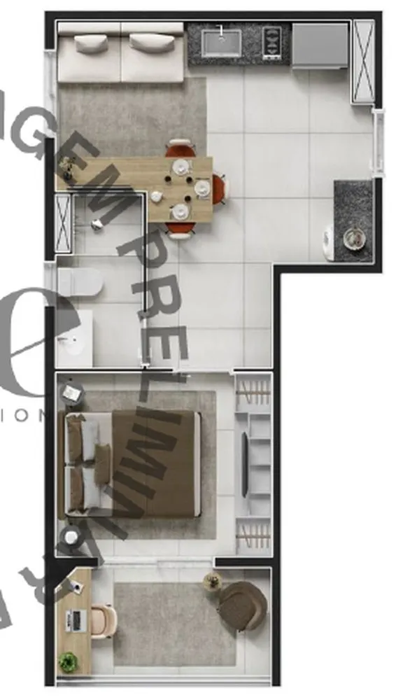 Apartamento, 1 quarto, 34 m² - Foto 11