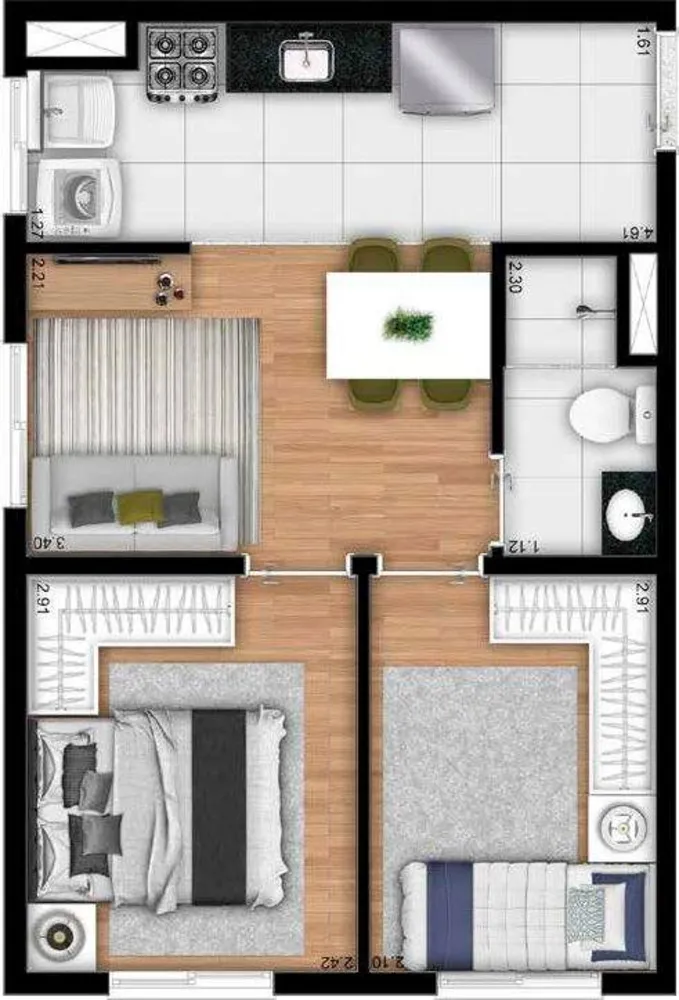 Apartamento, 33 m² - Foto 4