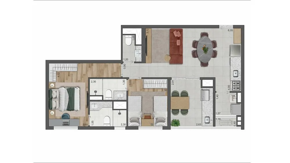 Cobertura, 4 quartos, 189 m² - Foto 1