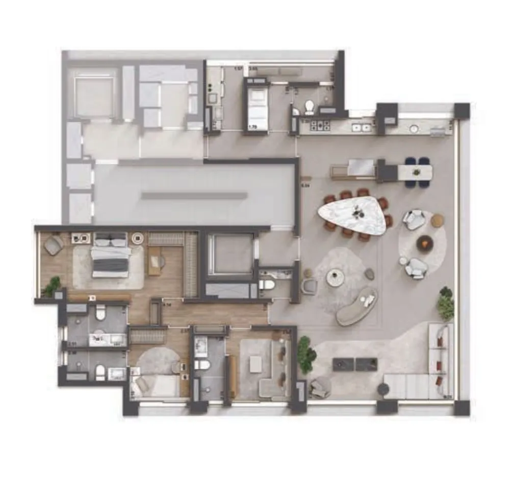 Cobertura, 4 quartos, 276 m² - Foto 2