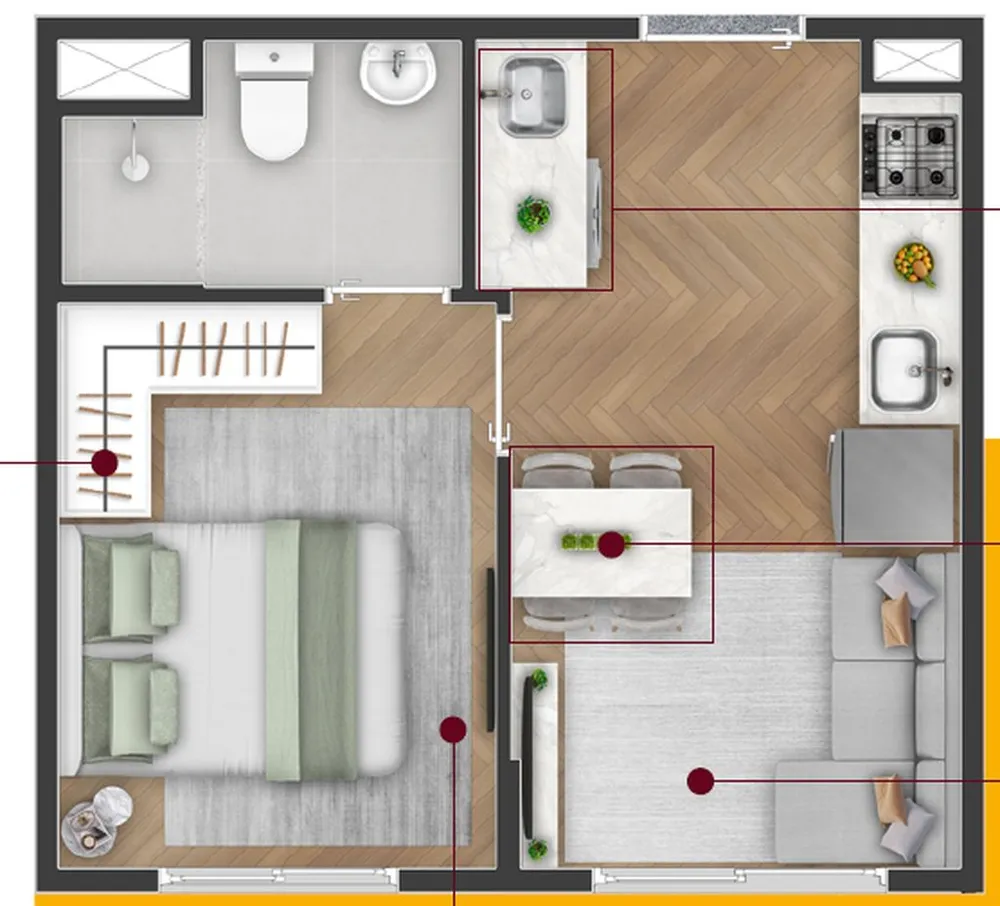 Apartamento, 24 m² - Foto 2