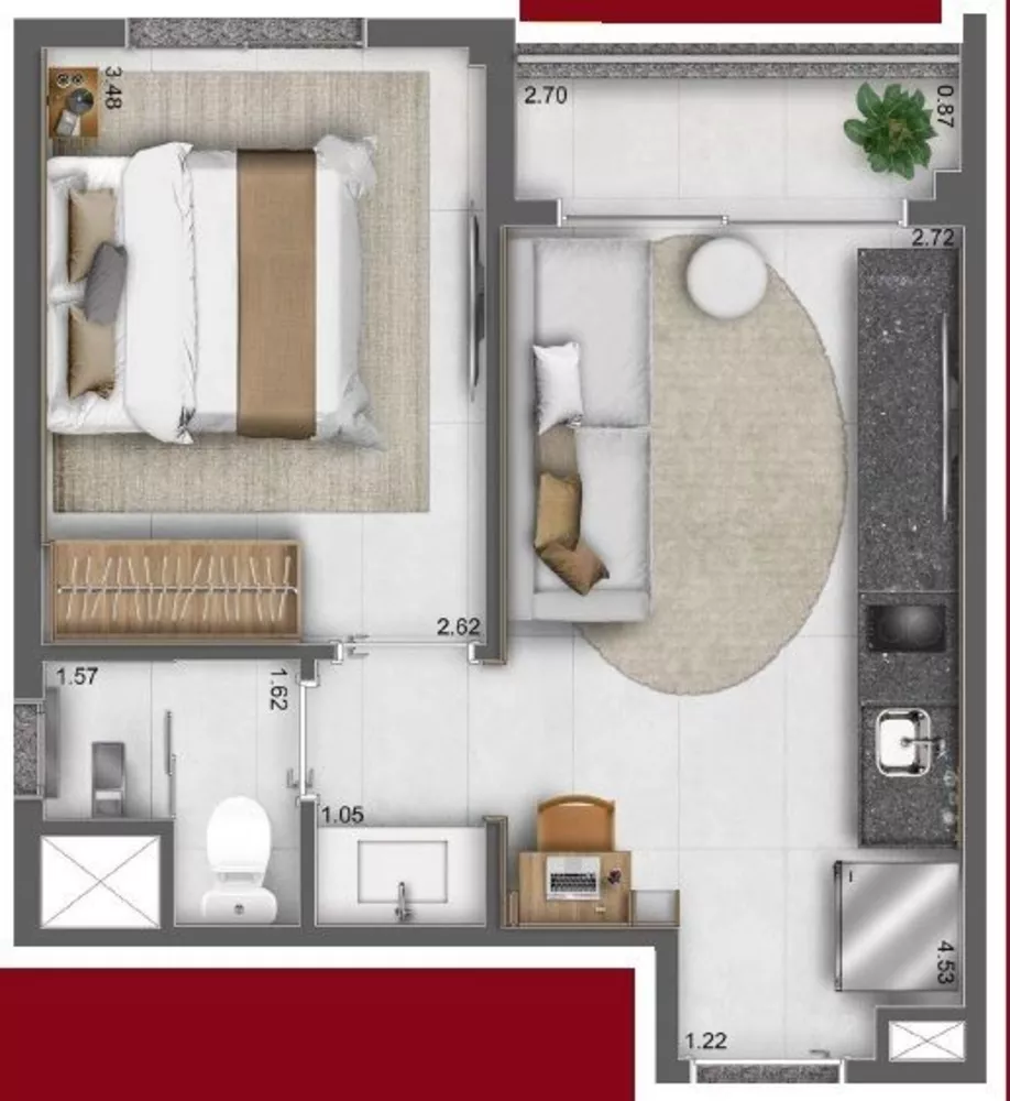 Apartamento, 2 quartos, 41 m² - Foto 4