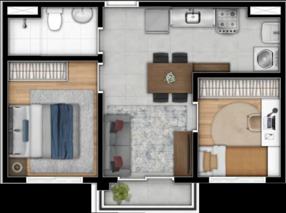 Apartamento, 2 quartos, 55 m² - Foto 8