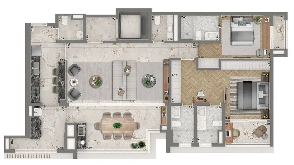 Cobertura, 3 quartos, 246 m² - Foto 12