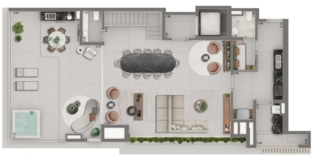 Cobertura, 3 quartos, 246 m² - Foto 3