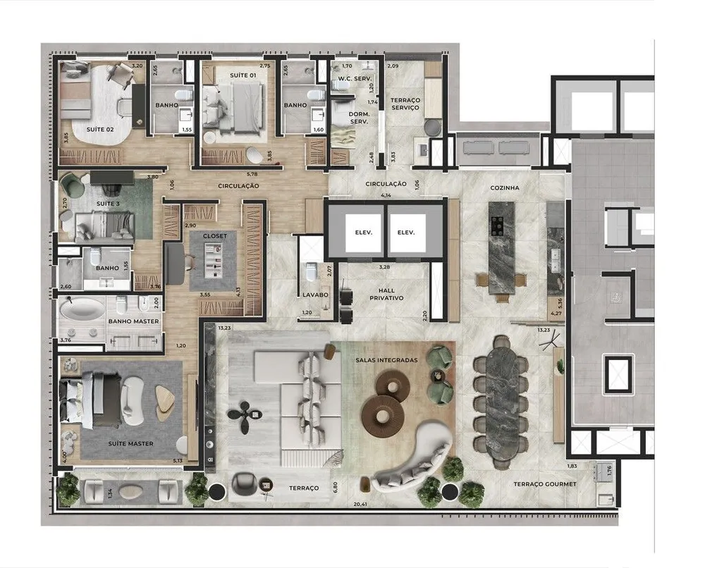 Apartamento, 4 quartos, 301 m² - Foto 8