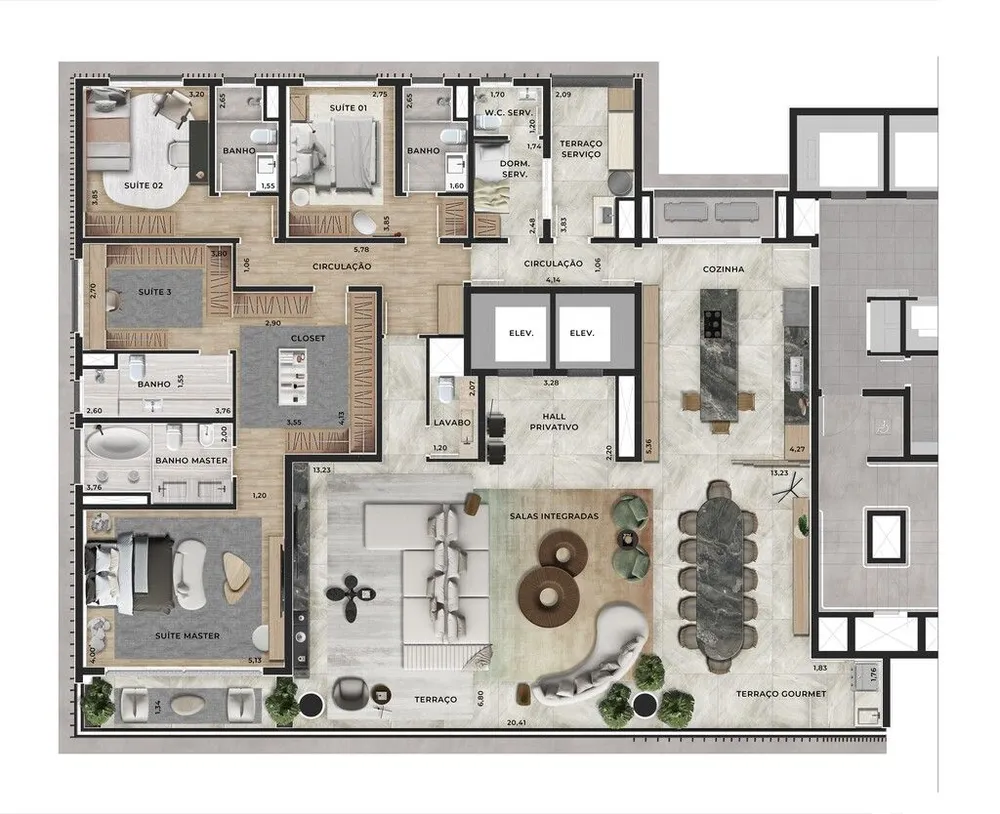 Apartamento, 4 quartos, 301 m² - Foto 9