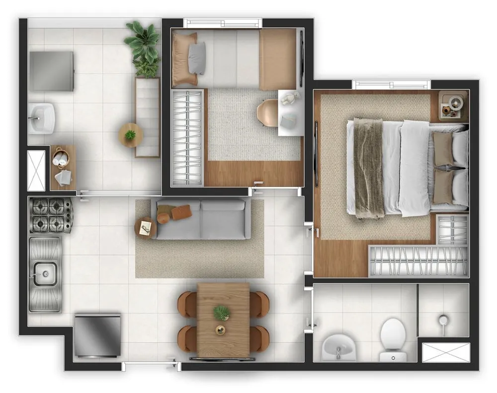 Apartamento, 2 quartos, 37 m² - Foto 7