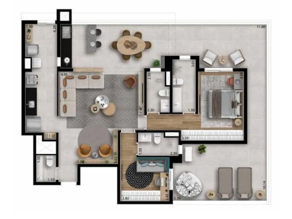 Apartamento, 3 quartos, 101 m² - Foto 4