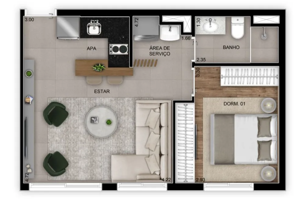 Apartamento, 3 quartos, 102 m² - Foto 9