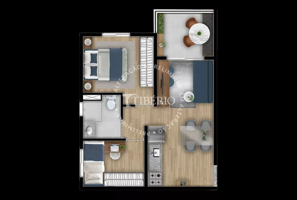 Apartamento à venda com 2 quartos, 48m² - Foto 1