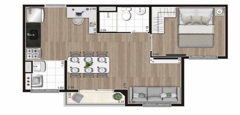 Apartamento, 2 quartos, 32 m² - Foto 4