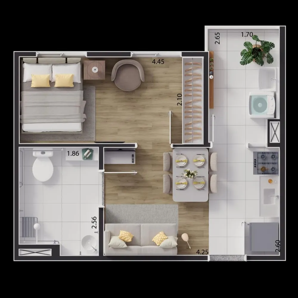 Apartamento, 1 quarto, 33 m² - Foto 11