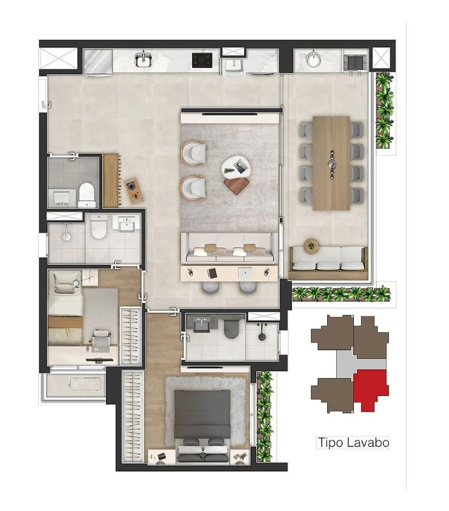 Apartamento, 3 quartos, 87 m² - Foto 5