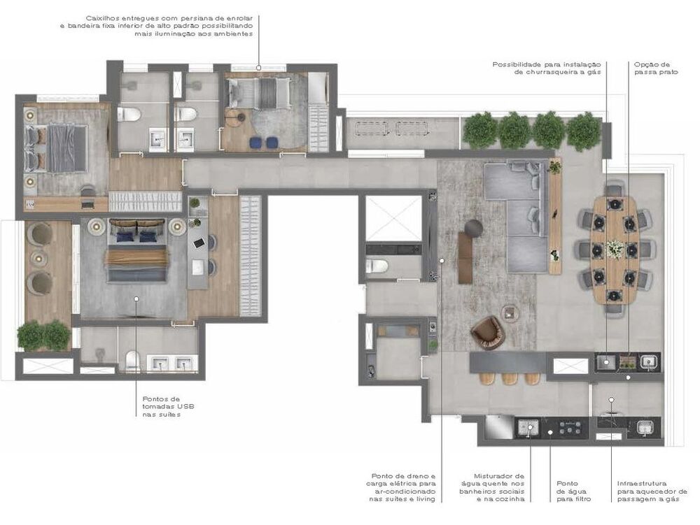 Apartamento à venda com 3 quartos, 148m² - Foto 7
