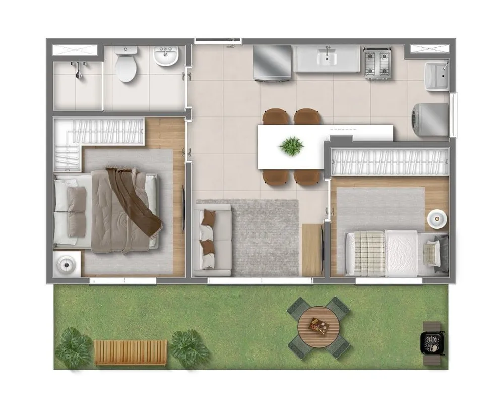 Apartamento, 2 quartos, 32 m² - Foto 9