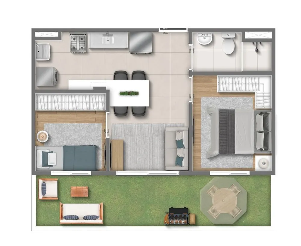 Apartamento, 2 quartos, 32 m² - Foto 10