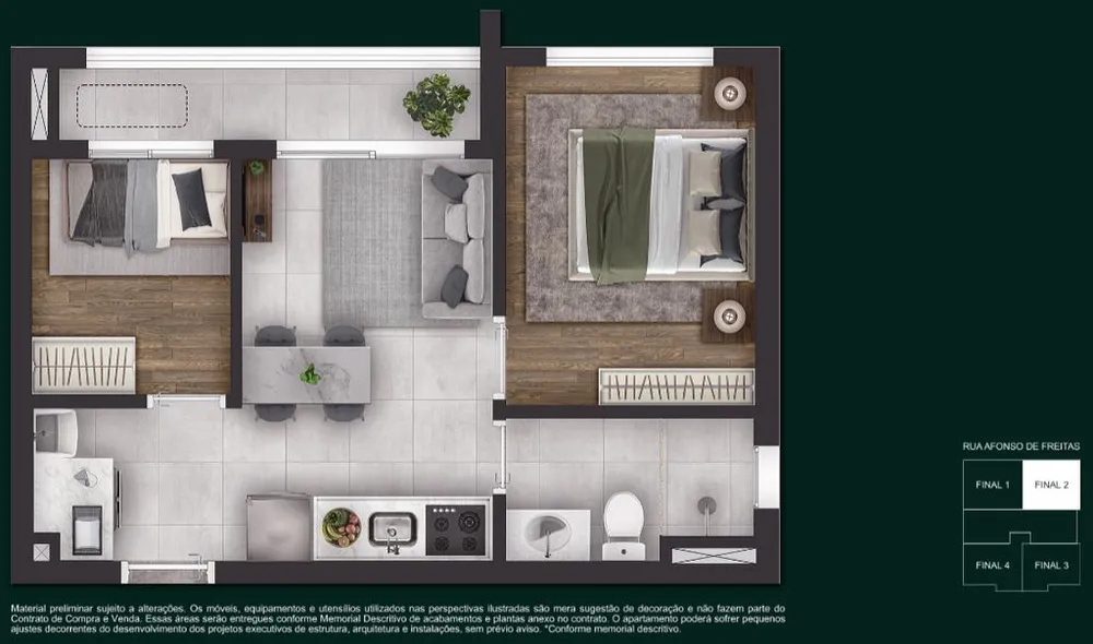 Apartamento, 2 quartos, 52 m² - Foto 7