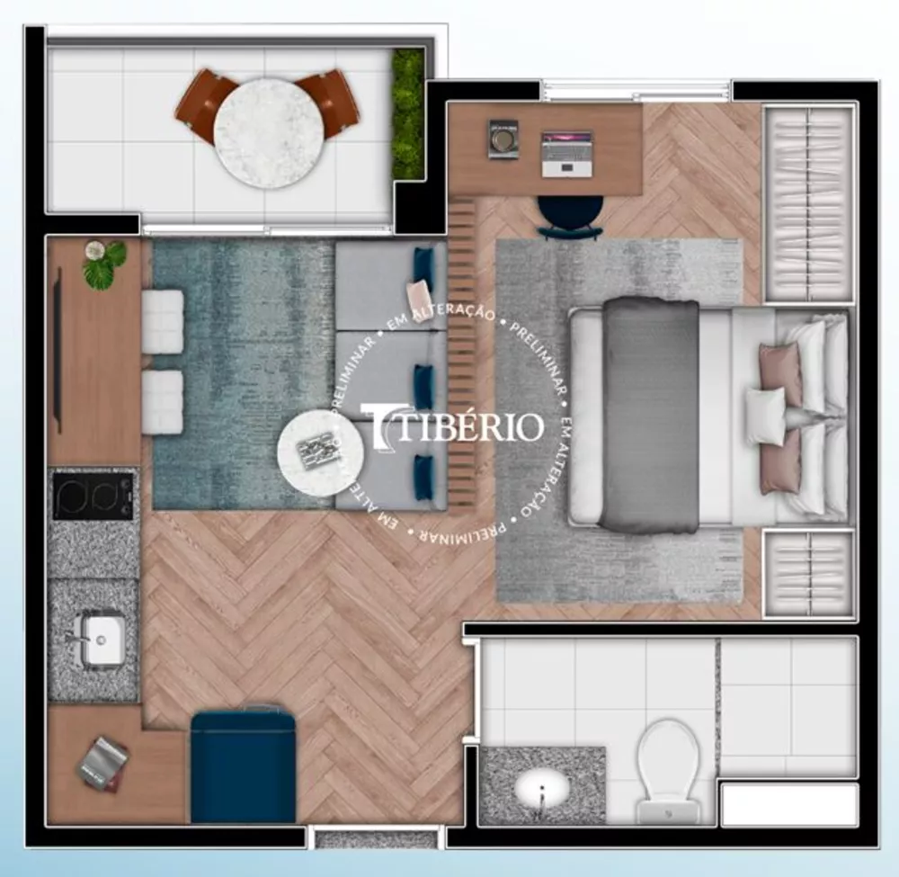 Apartamento à venda com 2 quartos, 36m² - Foto 3