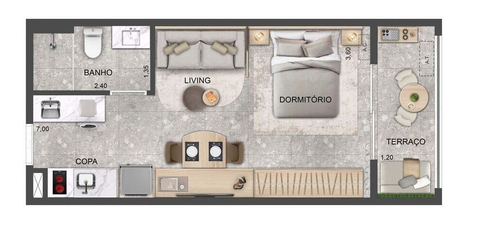 Apartamento à venda com 1 quarto, 33m² - Foto 15