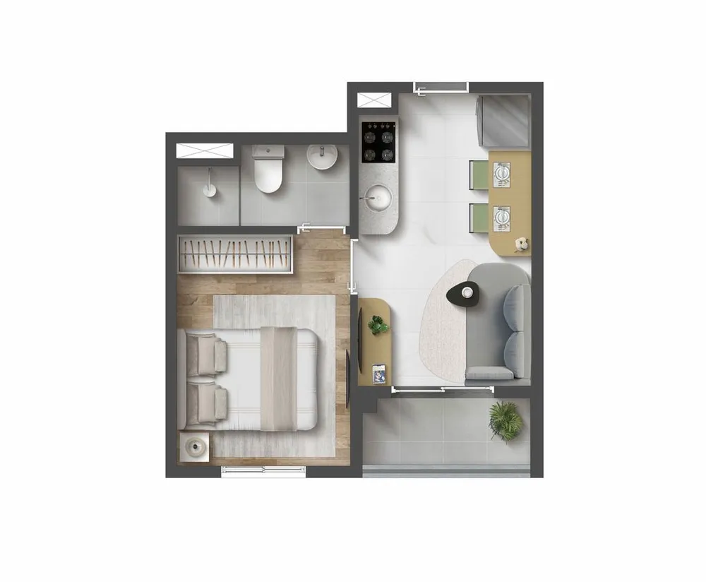 Apartamento, 1 quarto, 25 m² - Foto 11
