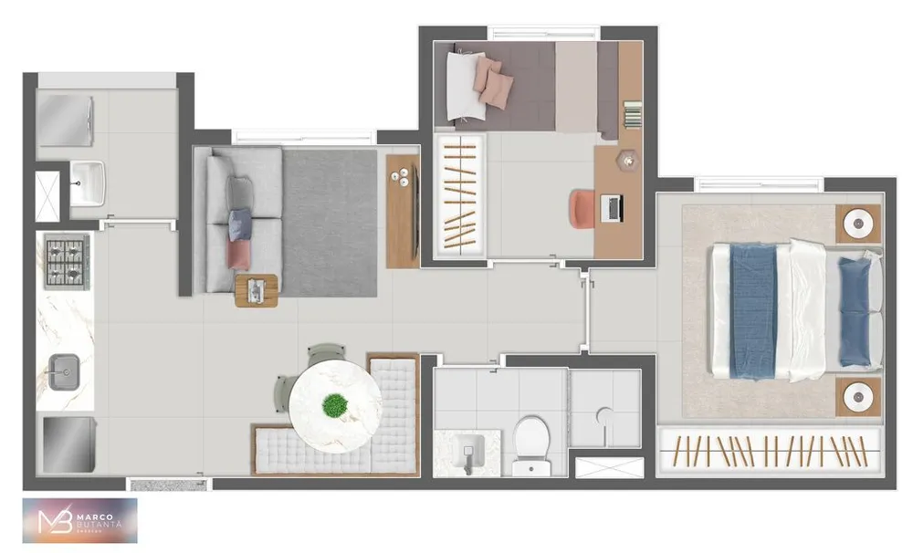 Apartamento, 2 quartos, 37 m² - Foto 12