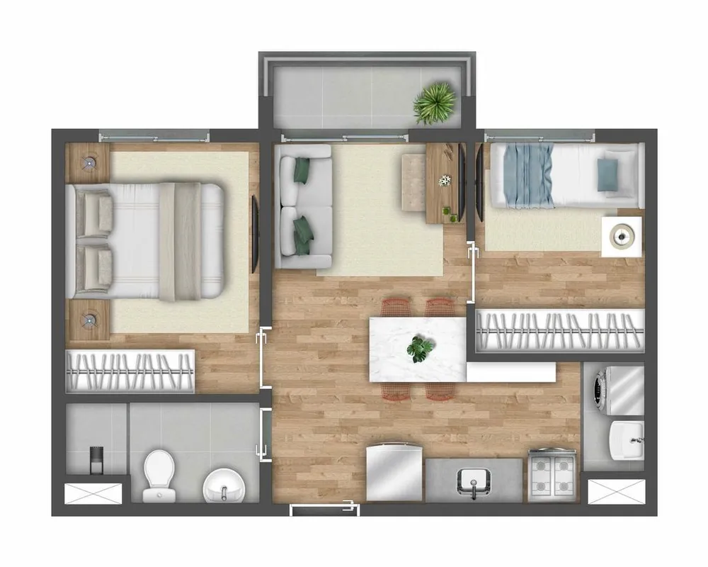 Apartamento, 2 quartos, 37 m² - Foto 10