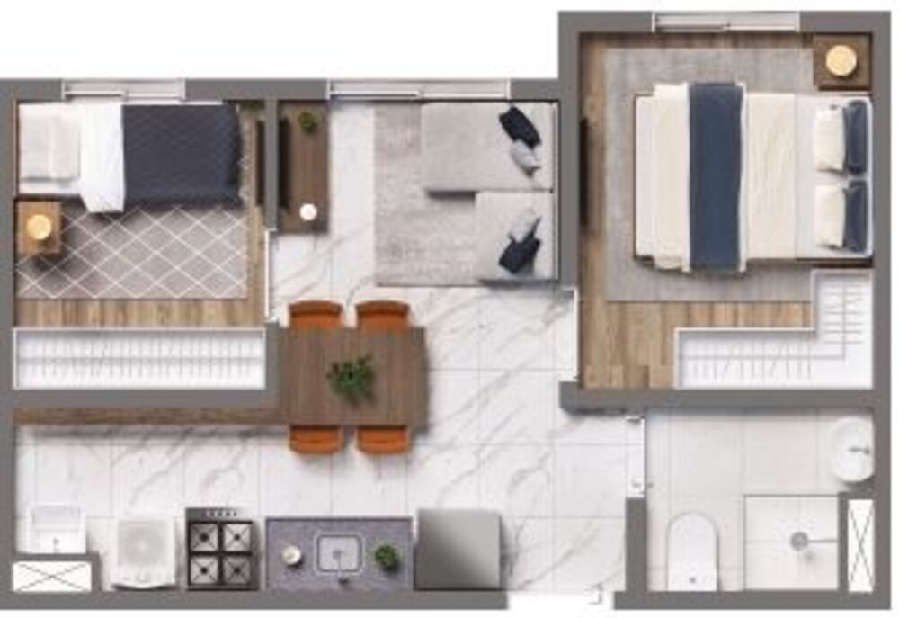 Apartamento, 1 quarto, 24 m² - Foto 1