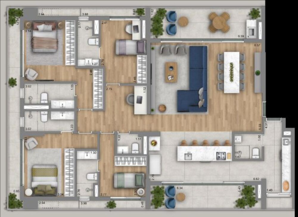Apartamento à venda com 2 quartos, 75m² - Foto 19