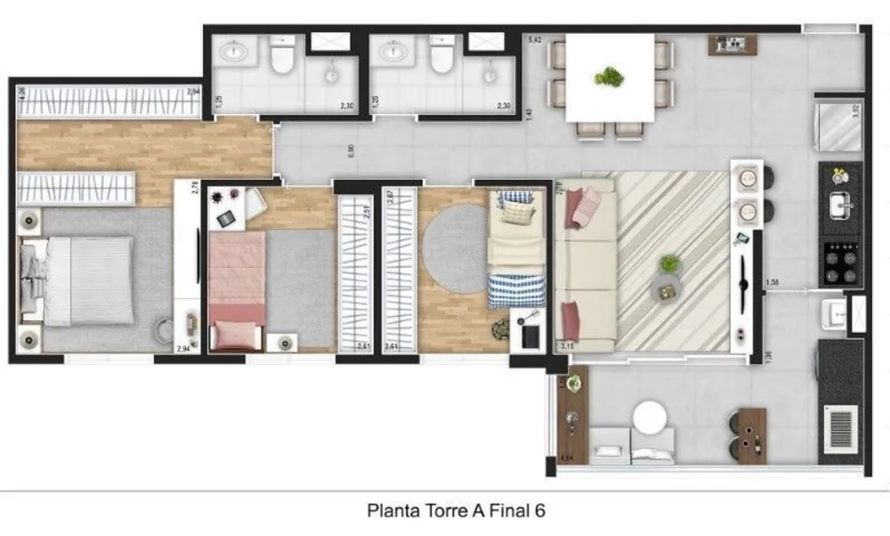 Apartamento, 3 quartos, 79 m² - Foto 11