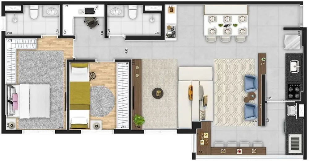 Apartamento, 3 quartos, 79 m² - Foto 10