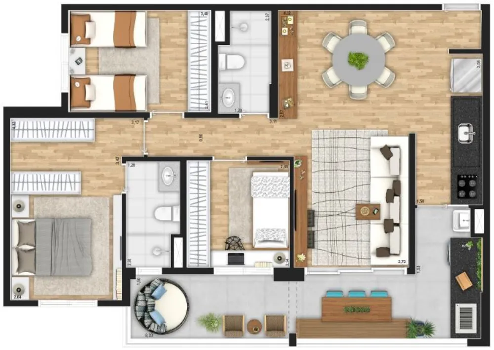 Apartamento, 3 quartos, 79 m² - Foto 5