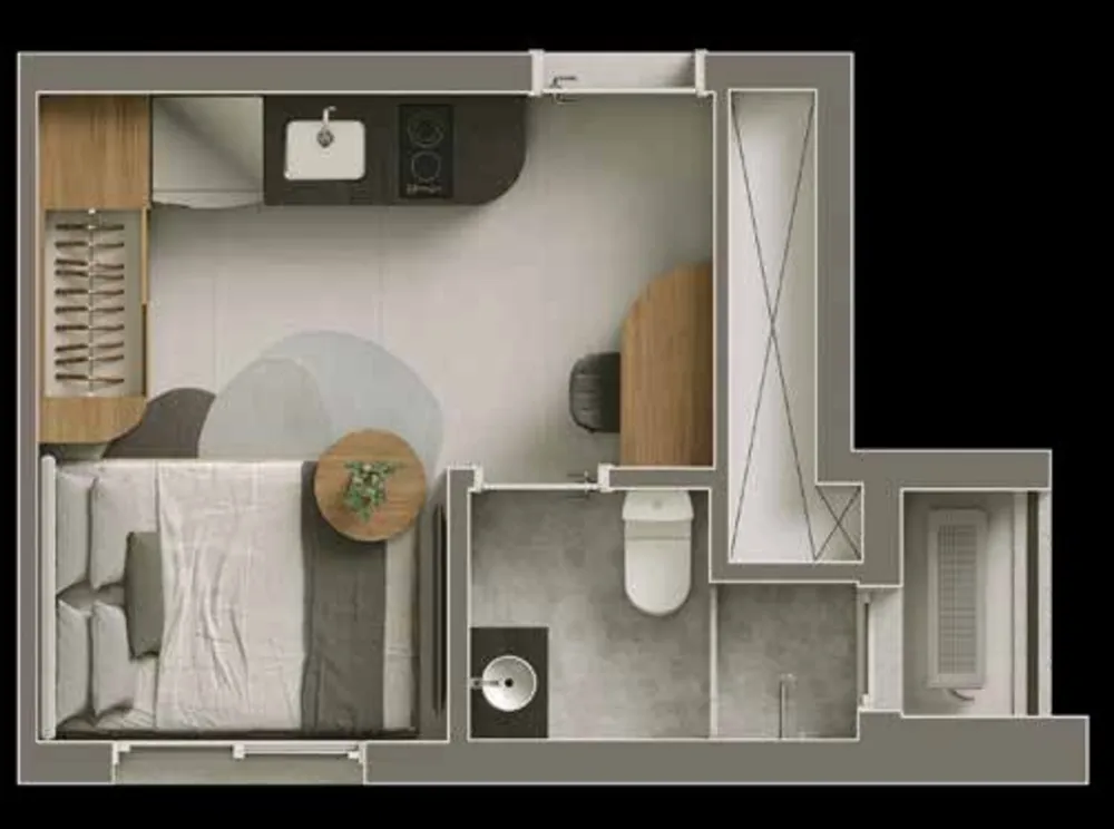 Apartamento, 1 quarto, 55 m² - Foto 7