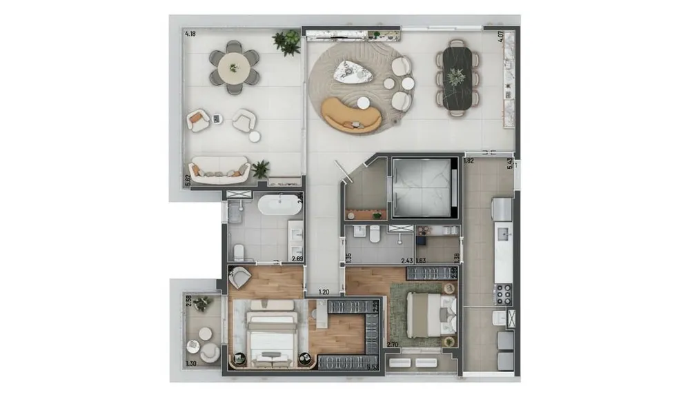 Apartamento, 2 quartos, 205 m² - Foto 10