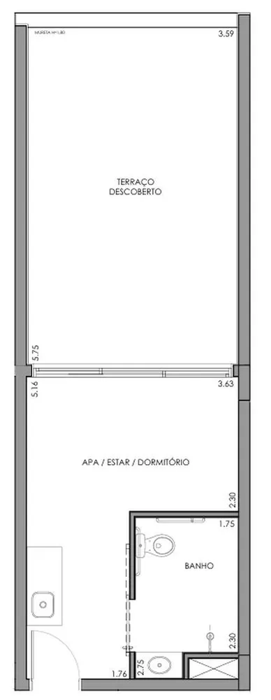 Apartamento, 1 quarto, 71 m² - Foto 1