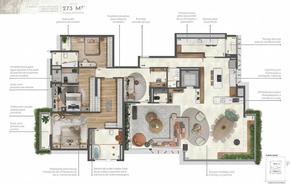 Apartamento, 4 quartos, 272 m² - Foto 6